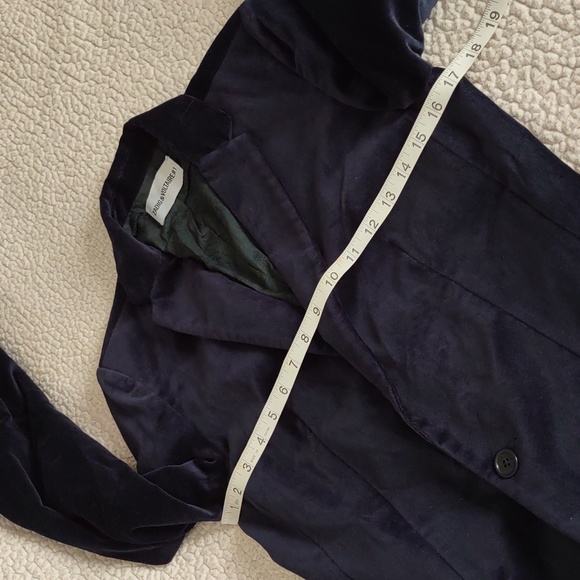 Maison Zadig & Voltaire #1 Size 36 Blue Velvet Blazer Jacket - Picture 10 of 16